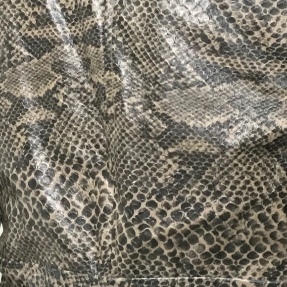 BCBGMaxazaria snake skin print coat - Picture 4 of 7